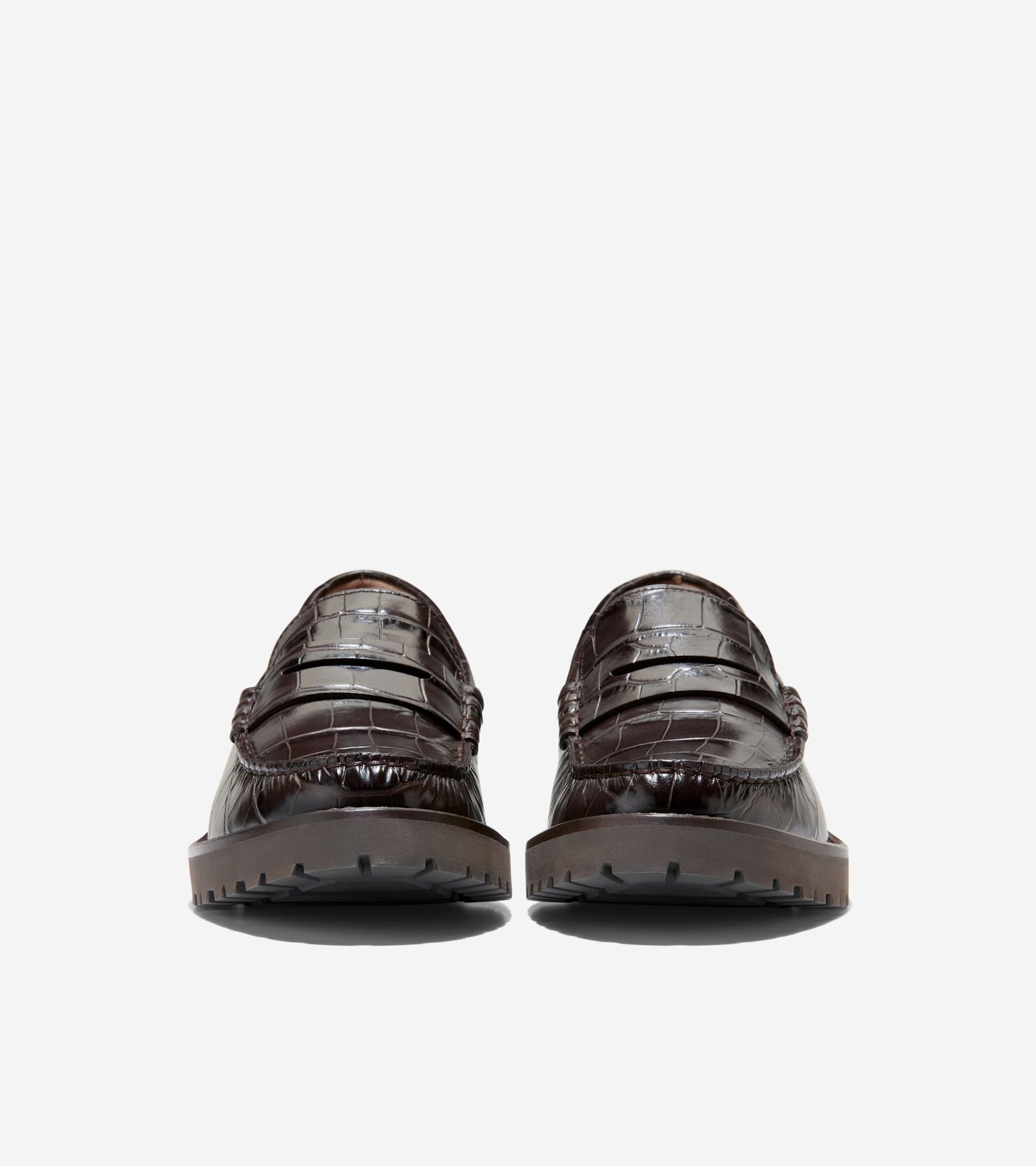 W34338:CH DK CHOCOLATE CROC PRT LTR