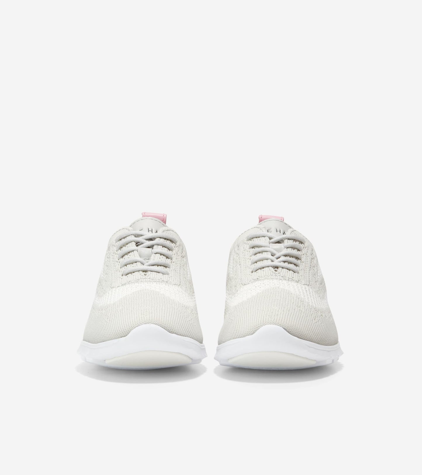 W24030:OYSTER MUSHROOM/WHITE KNIT / OYSTER MUSHROOM LEATHER / CH MEMPHIS PINK HEEL STRIP & LININ