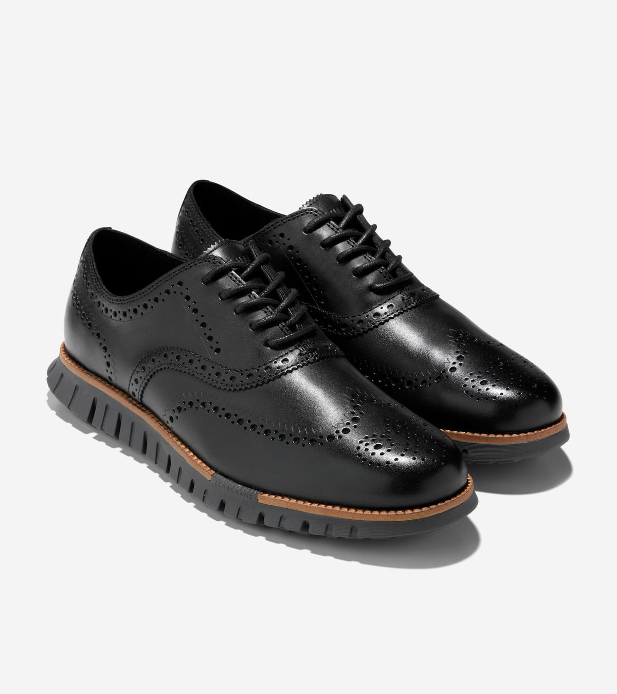 C46464:BLACK / DARK NATURAL / GRAY PINSTRIPE