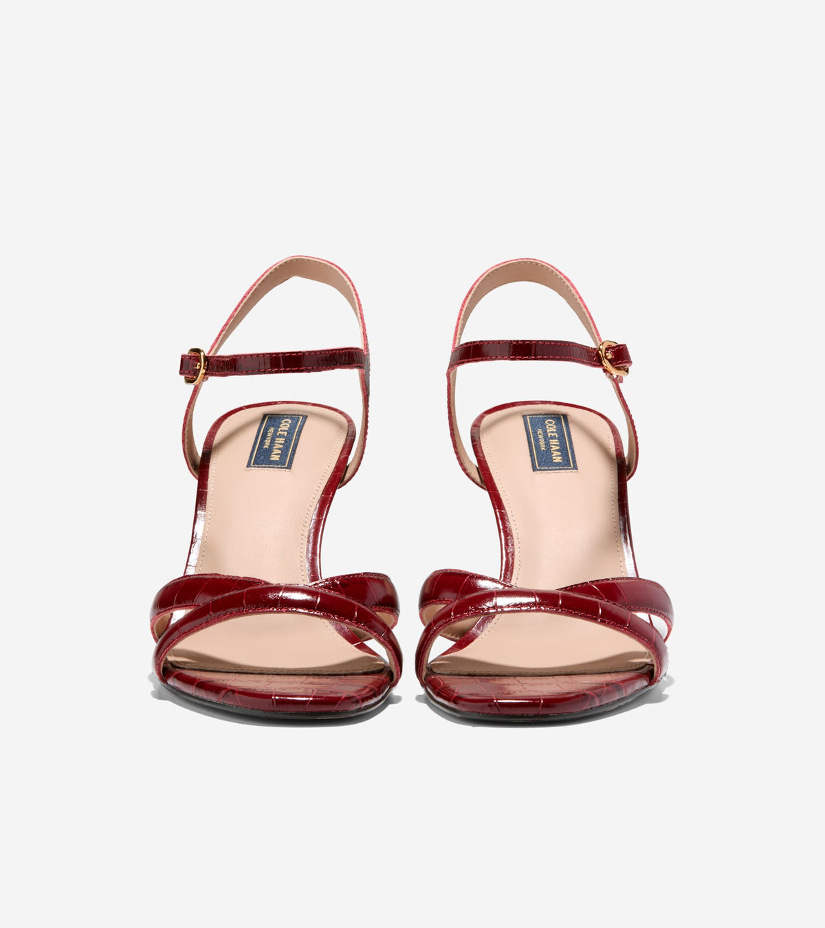 W38104:CH RUBY CROC PRINT LEATHER