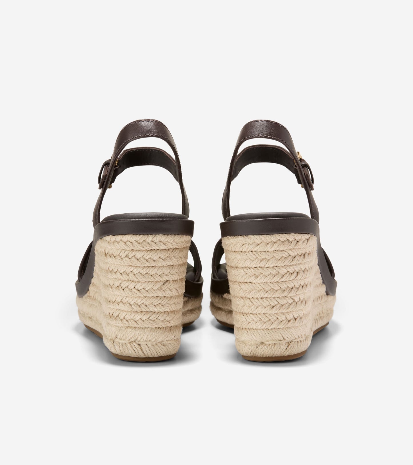 W37832:DK BROWN RAFFIA / CH DK CHOCOLATE LTHR