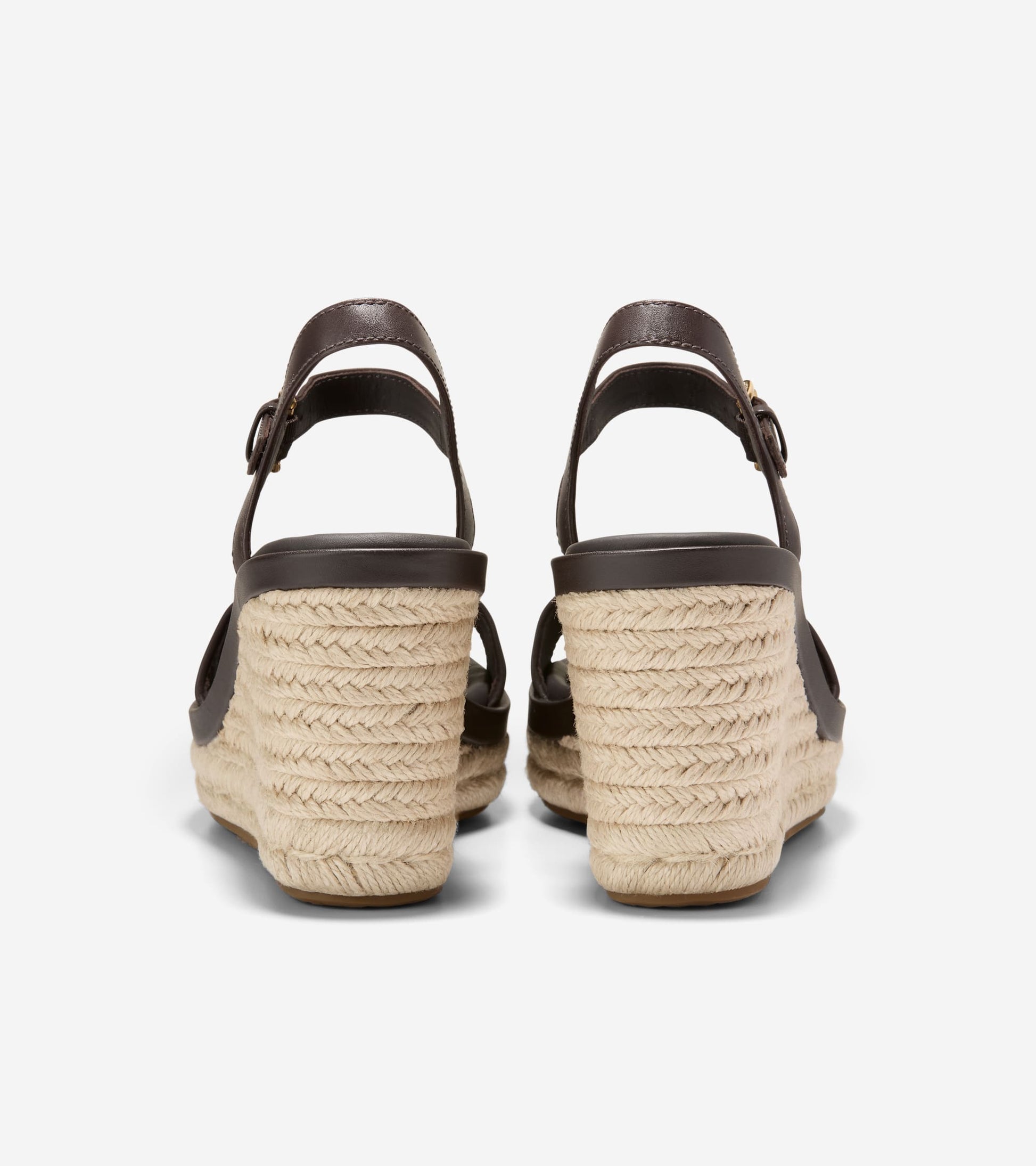 W37832:DK BROWN RAFFIA / CH DK CHOCOLATE LTHR