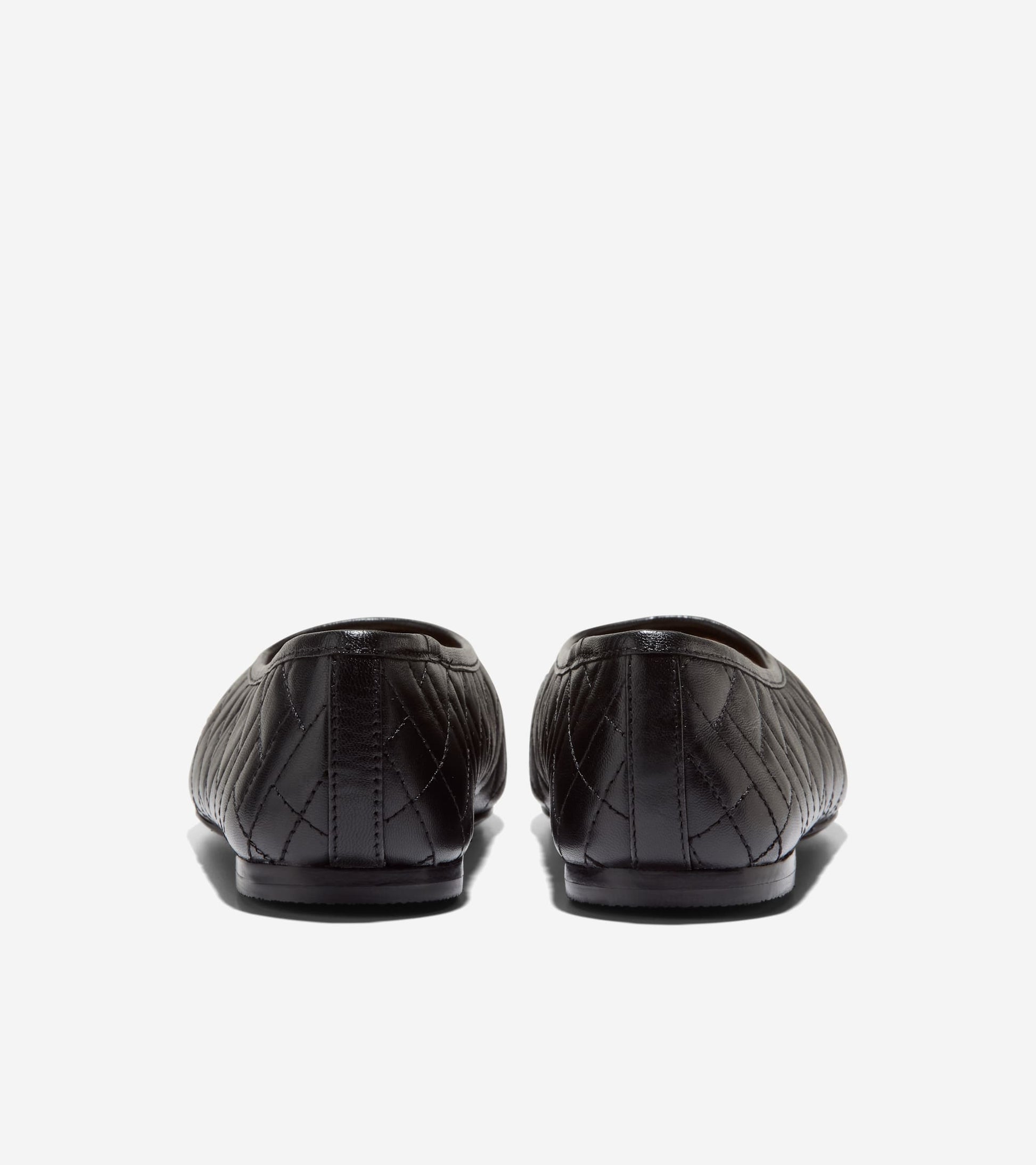 W36637:BLACK QUILTED LEATHER