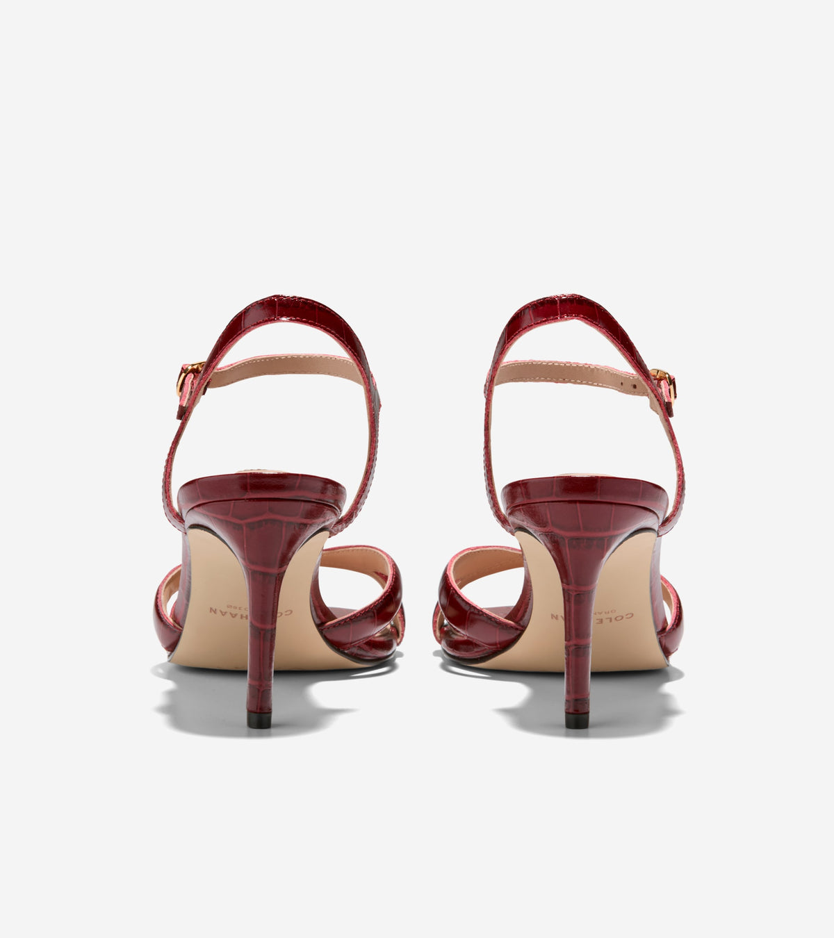 W38104:CH RUBY CROC PRINT LEATHER