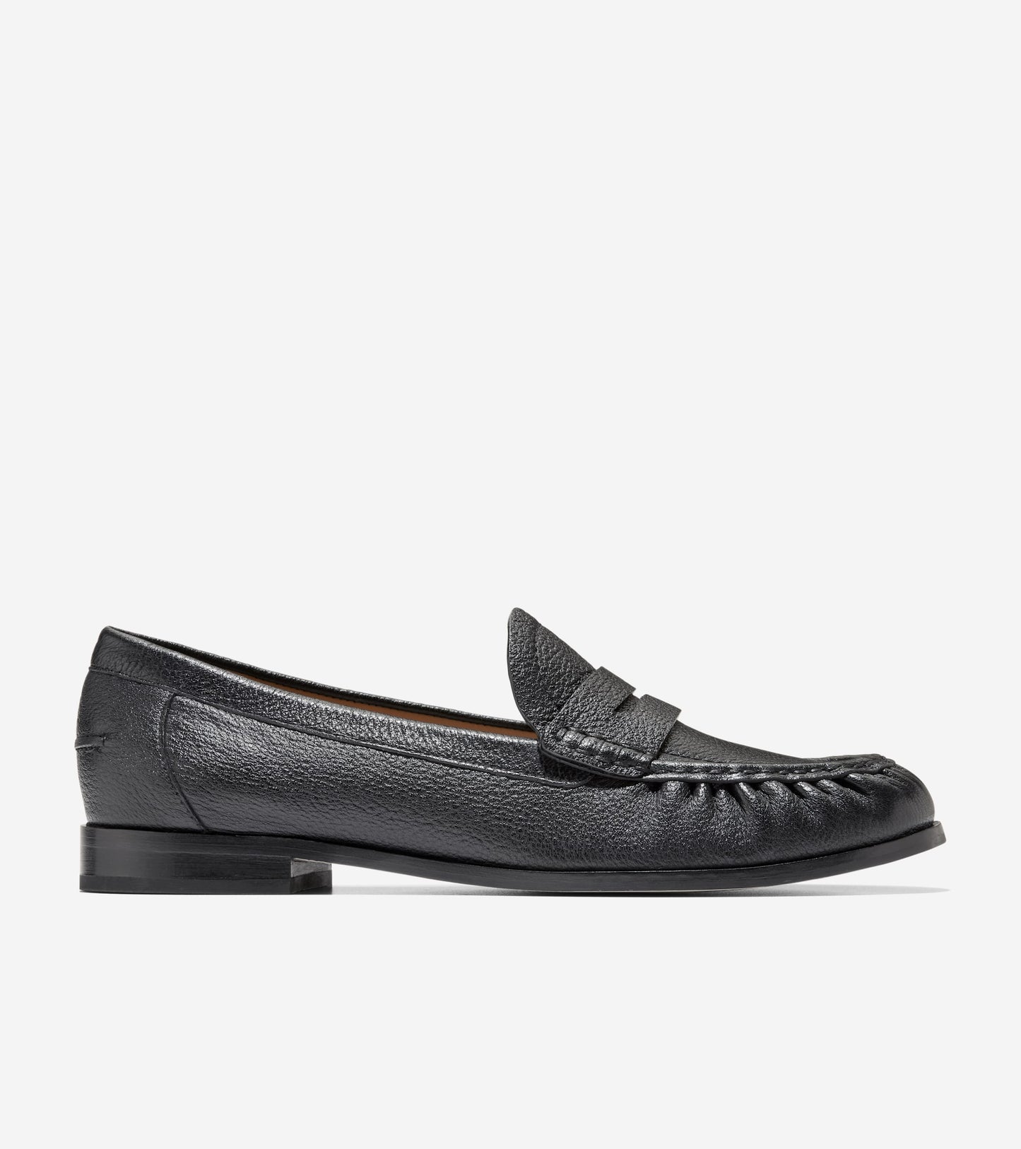 W37324:BLACK TUMBLED LEATHER