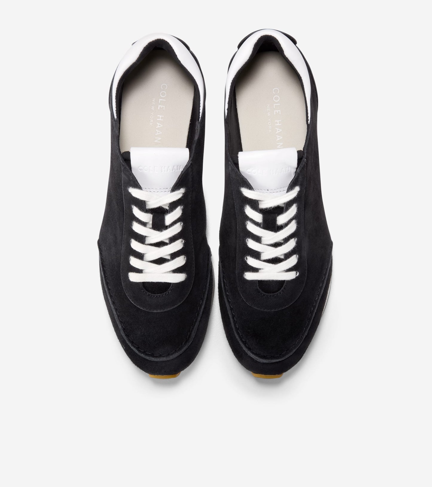 W34724:BLACK SUEDE/LTHR
