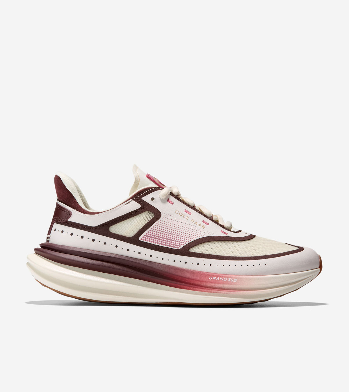 W38233:IVORY / CH DARK CHOCOLATE / CH BLOODSTONE / ROSE WINE