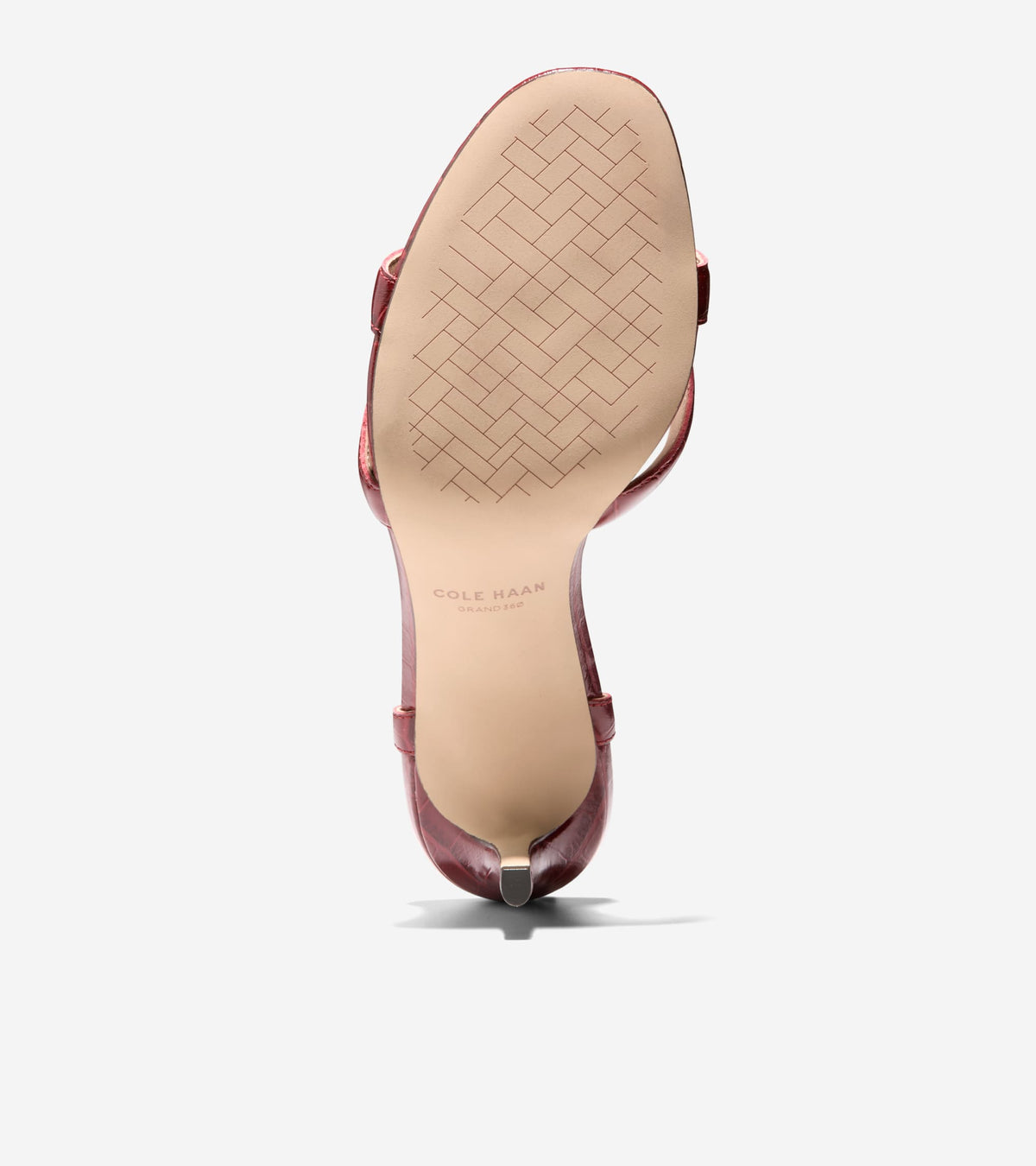 W38104:CH RUBY CROC PRINT LEATHER