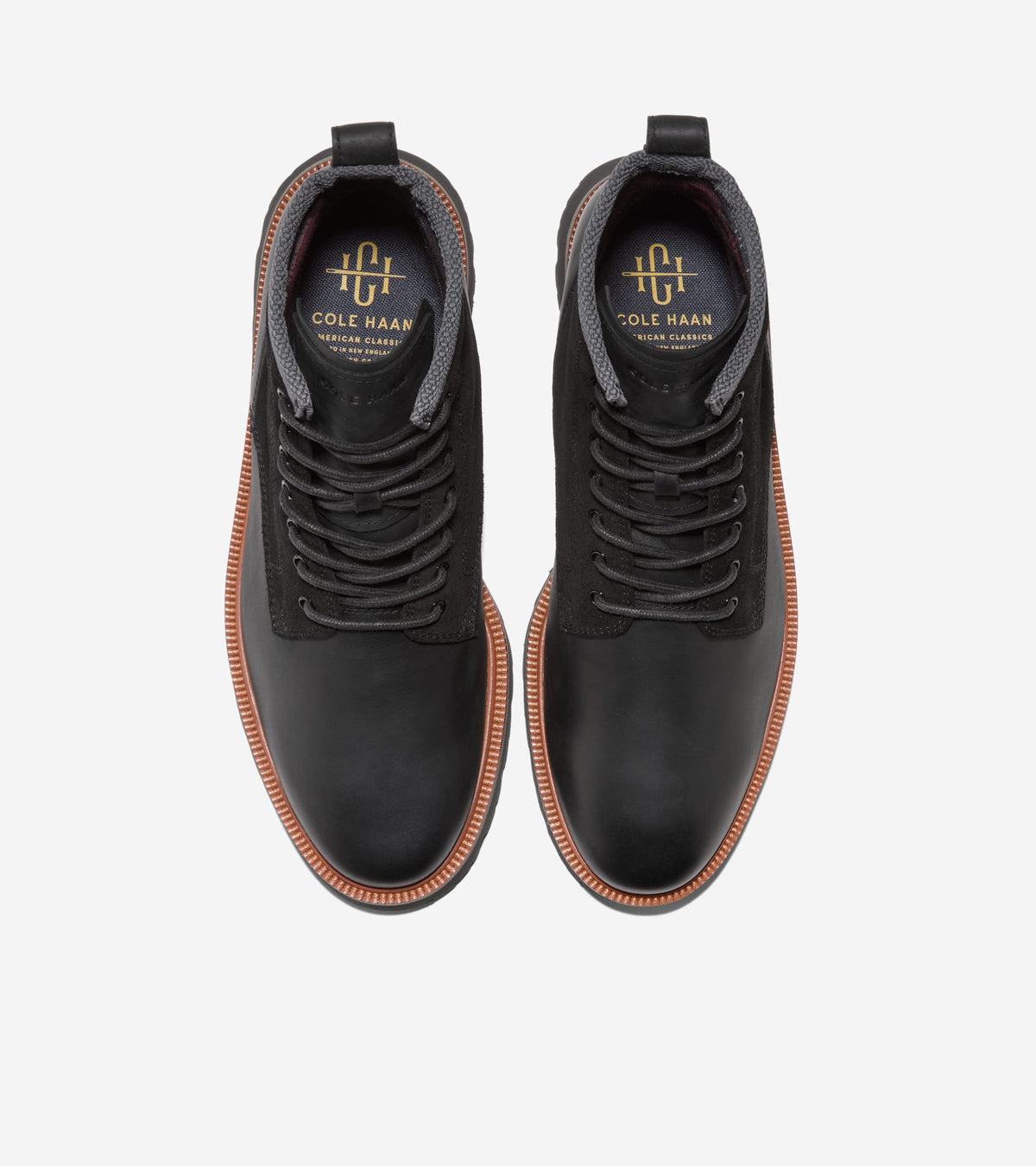 C44956:BLACK OILED NUBUCK / DARK NATURAL / BLACK WP