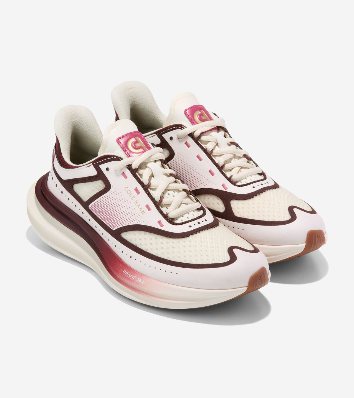 W38233:IVORY / CH DARK CHOCOLATE / CH BLOODSTONE / ROSE WINE