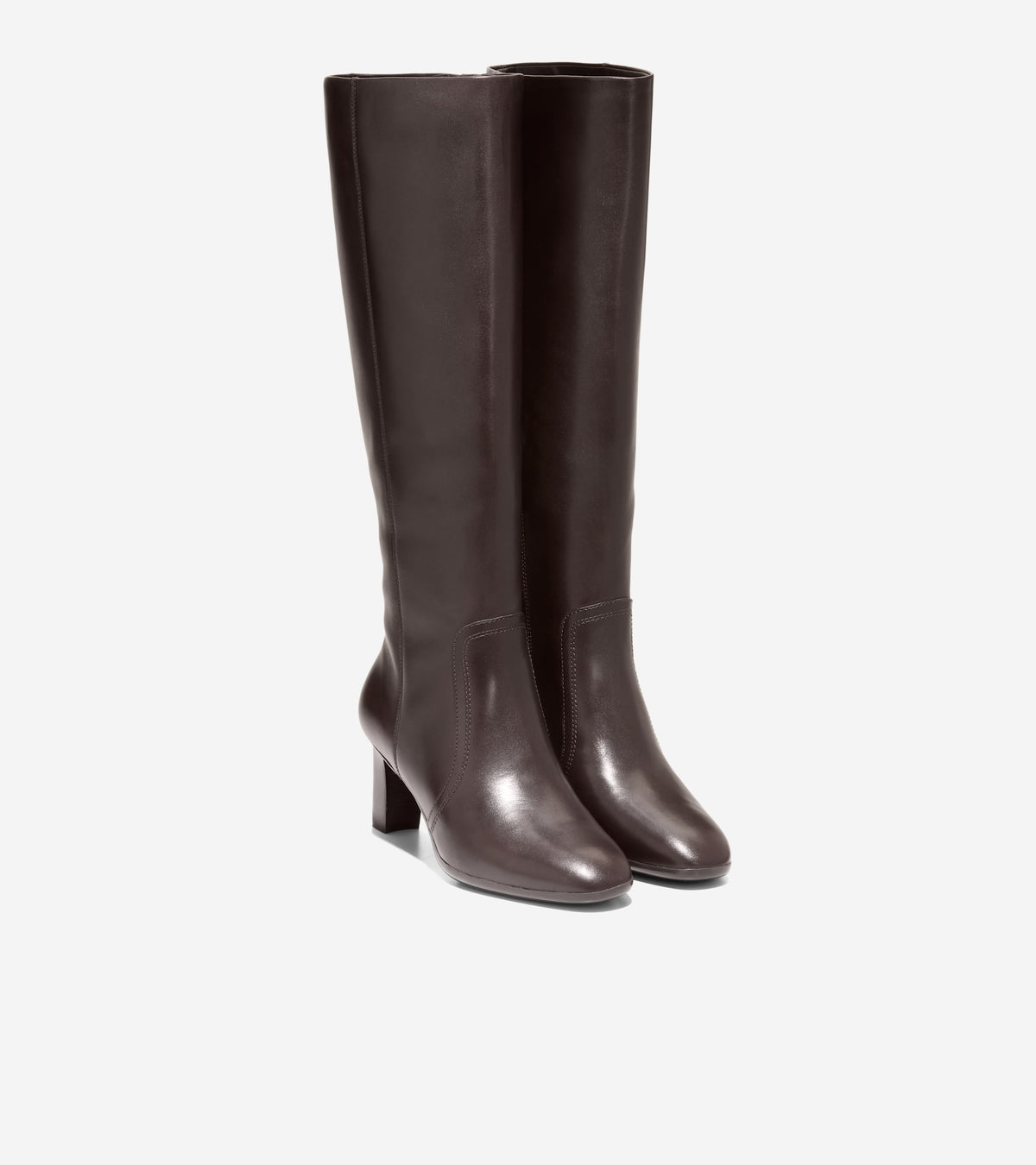 W35189:CH DK CHOCOLATE LTHR/ DK BROWN STACK