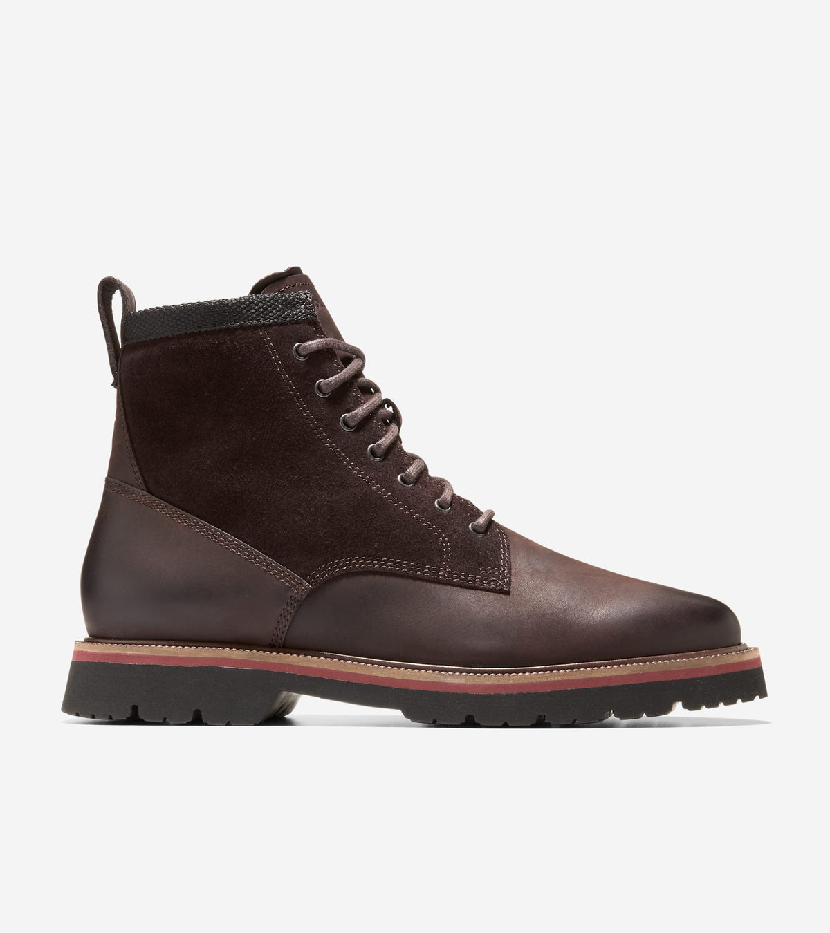 C44957:CH DARK CHOCOLATE OILED NUBUCK / DARK CHOCOLATE SUEDE / BLACK WP